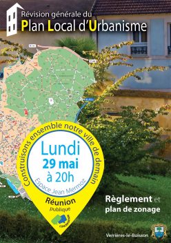 PLU - Couverture, Présentation du règlement et du plan de zonage (mai 2107)