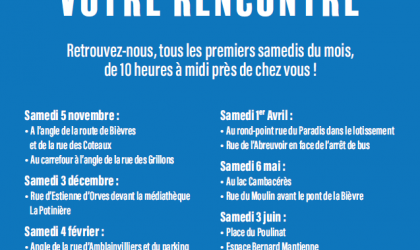 Vos élus à votre rencontre - affiche