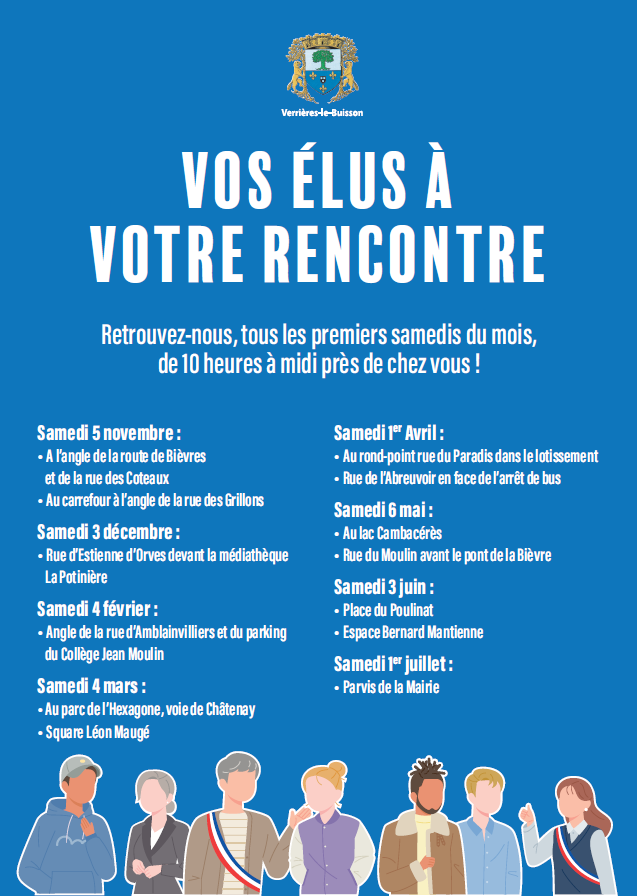 Vos élus à votre rencontre - affiche