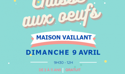 Affiche de la chasse aux oeufs