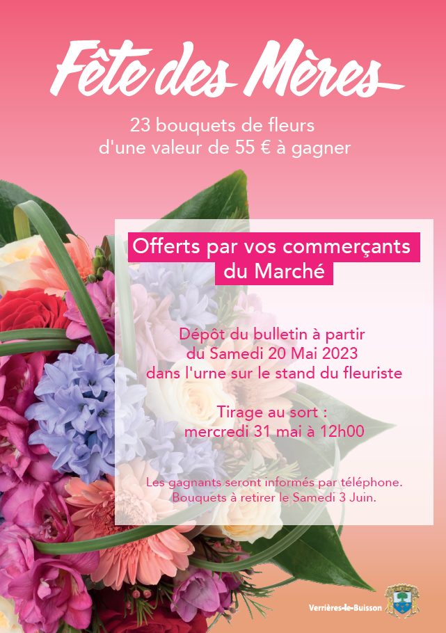 affiche concours fête des mères