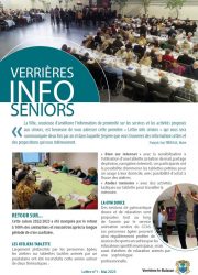 Couverture de la lettre infos seniors 2023