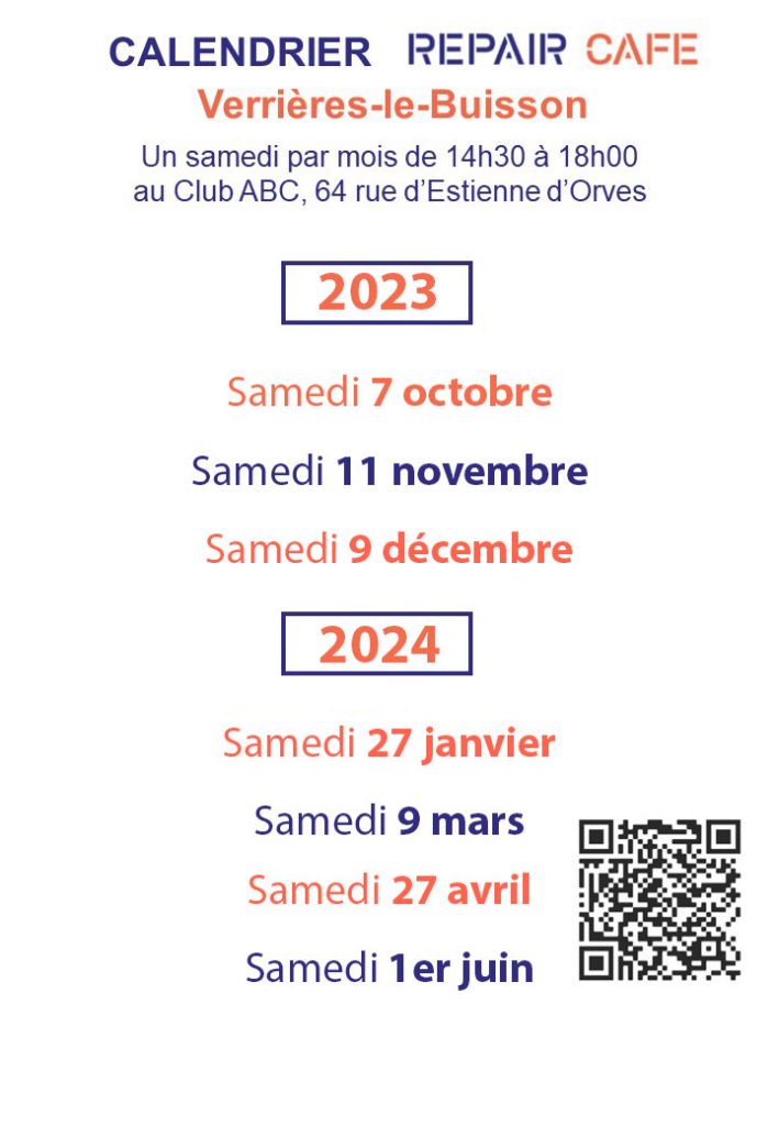 repair cafe verrieres le buisson