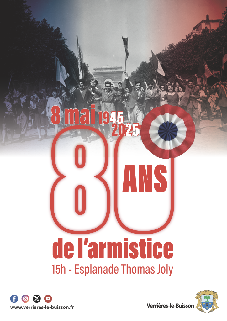 8 mai 1945 affiche 80 ans armistice