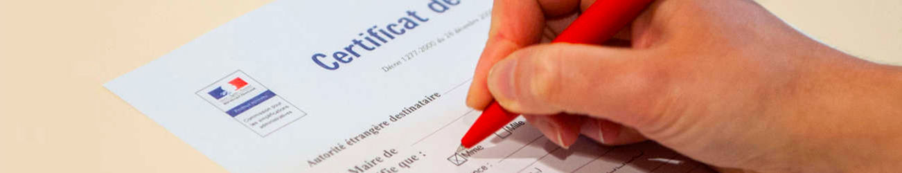 Etat civil - Certificats